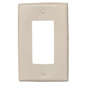Leviton 3/8 Unbreakable 1-Gang Rocker Wall Plate - White (Used)